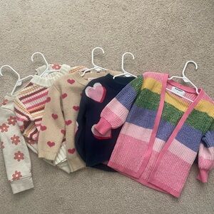 Colorful Kids Sweater Bundle - 6 sweaters